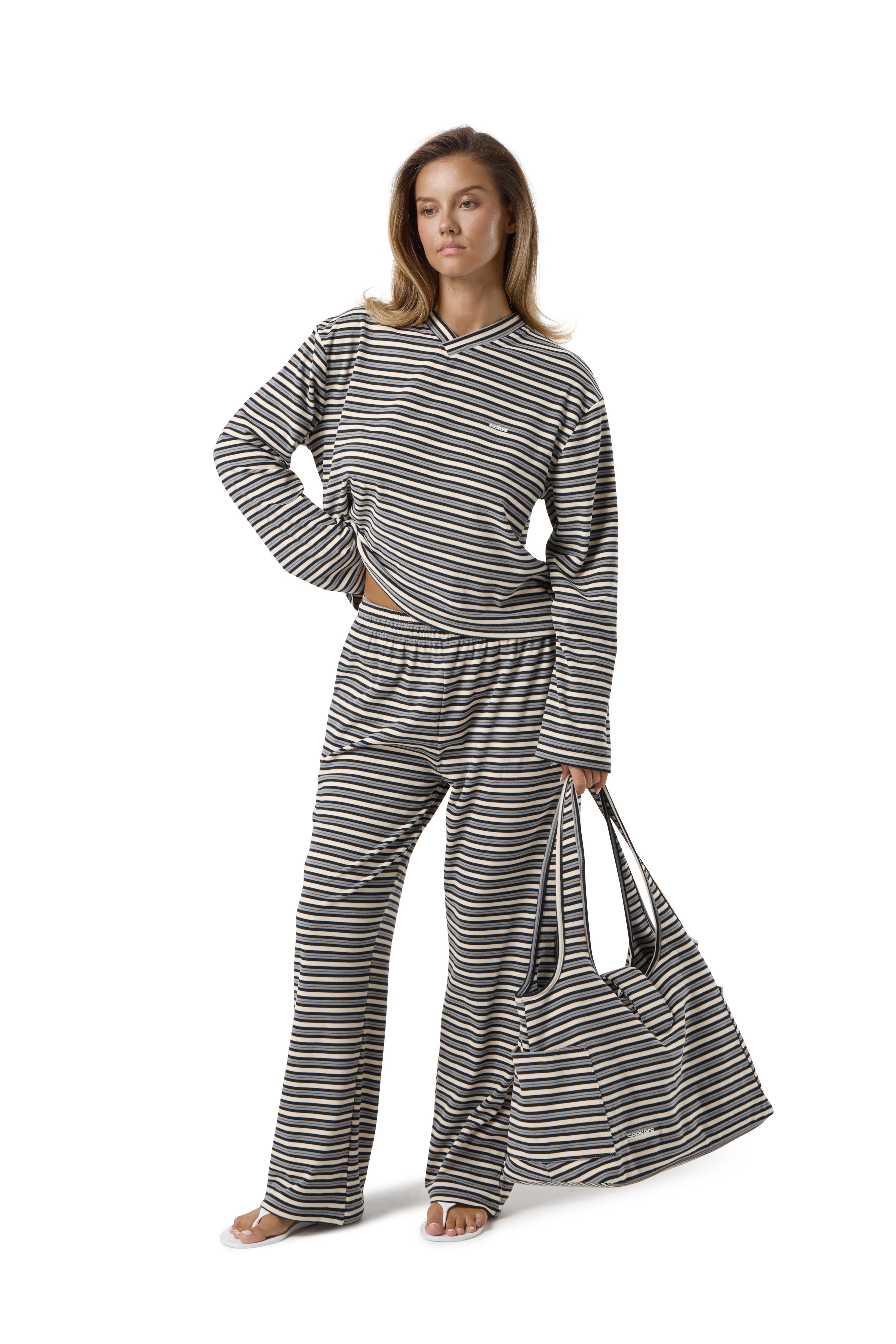 Wilkie Soft Carryall Bag in Multi Cream